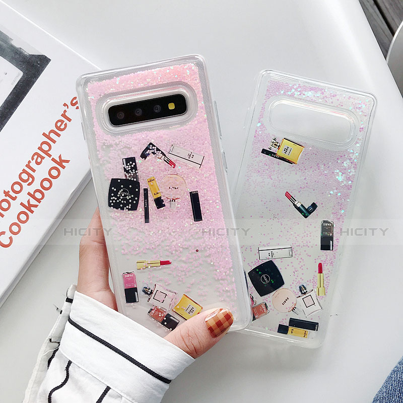 Custodia Silicone Gel Morbida Fiori Cover K01 per Samsung Galaxy S10 Plus