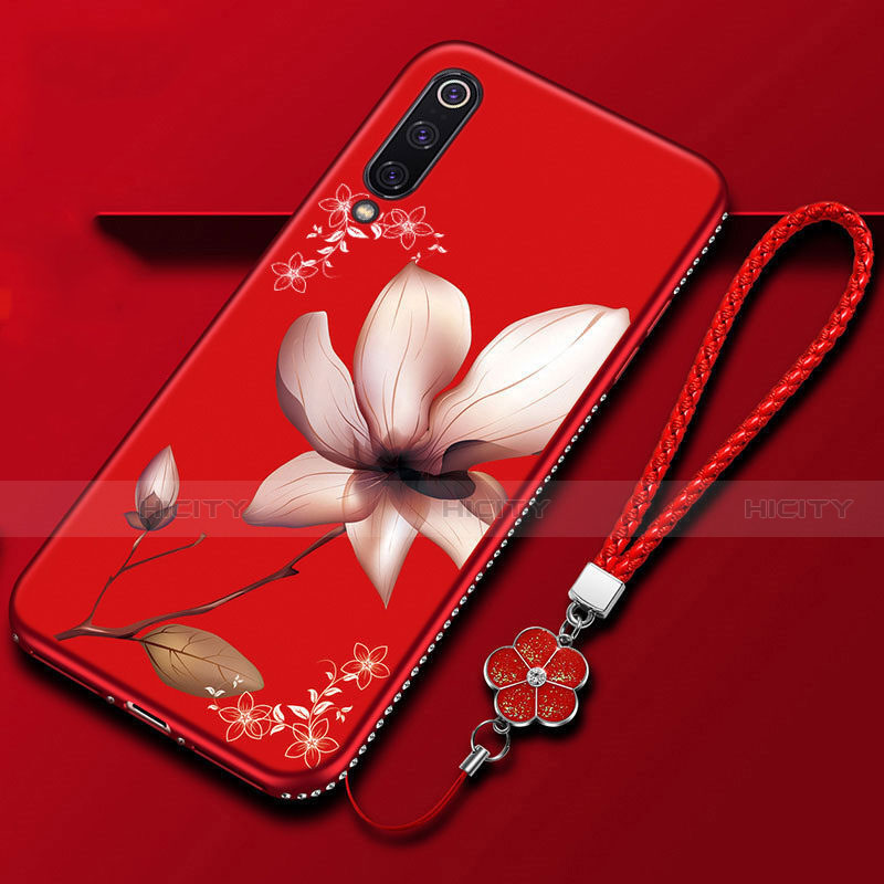 Custodia Silicone Gel Morbida Fiori Cover K06 per Xiaomi Mi A3