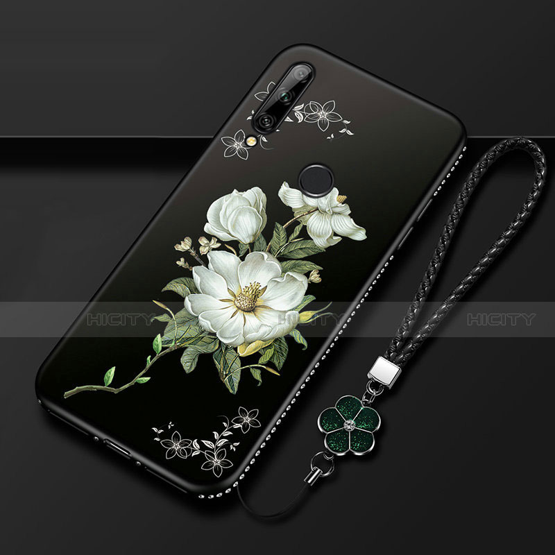 Custodia Silicone Gel Morbida Fiori Cover per Huawei Enjoy 10 Plus