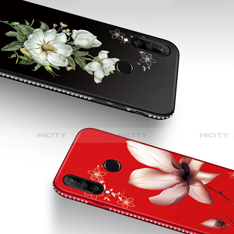 Custodia Silicone Gel Morbida Fiori Cover per Huawei Enjoy 9s