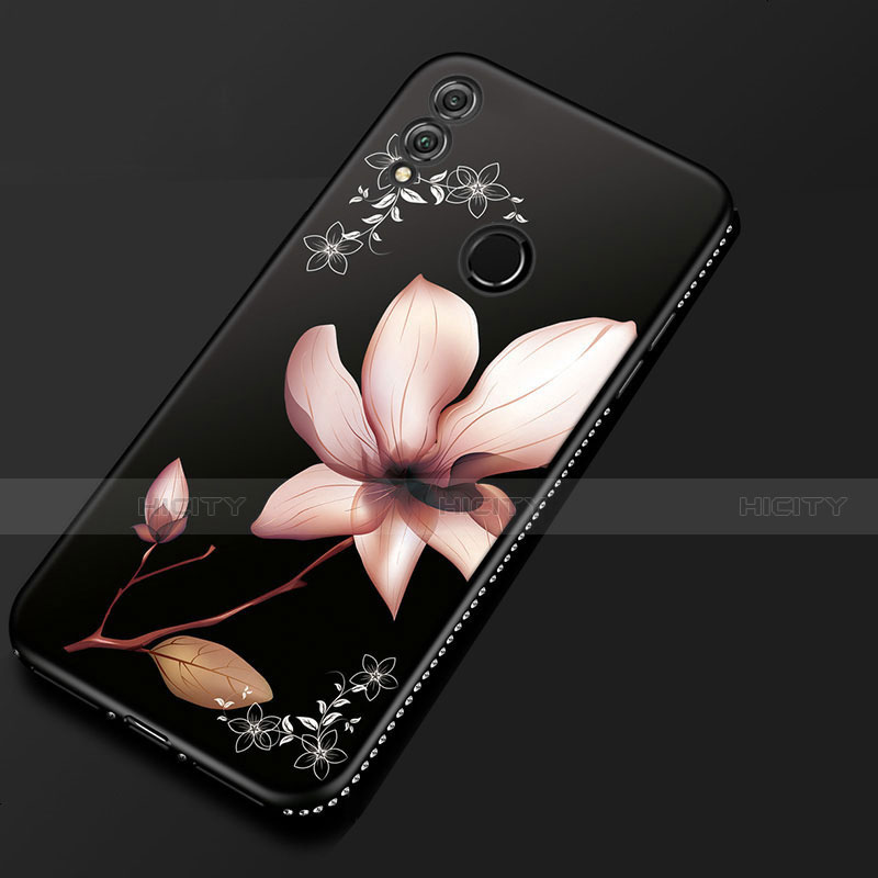 Custodia Silicone Gel Morbida Fiori Cover per Huawei Honor V10 Lite Rosa