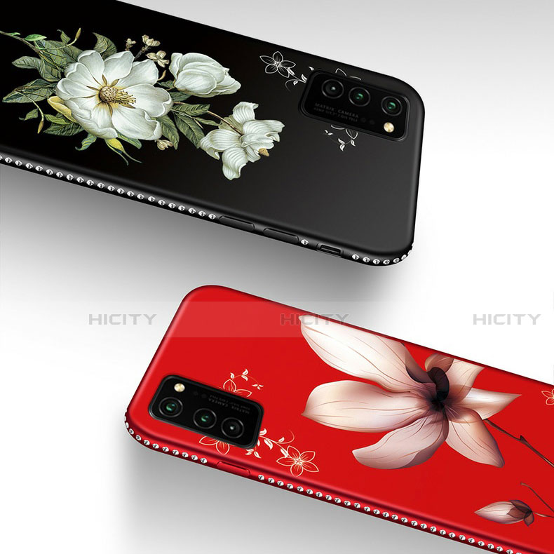 Custodia Silicone Gel Morbida Fiori Cover per Huawei Honor View 30 Pro 5G