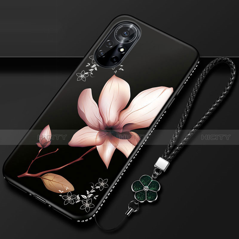 Custodia Silicone Gel Morbida Fiori Cover per Huawei Nova 8 Pro 5G