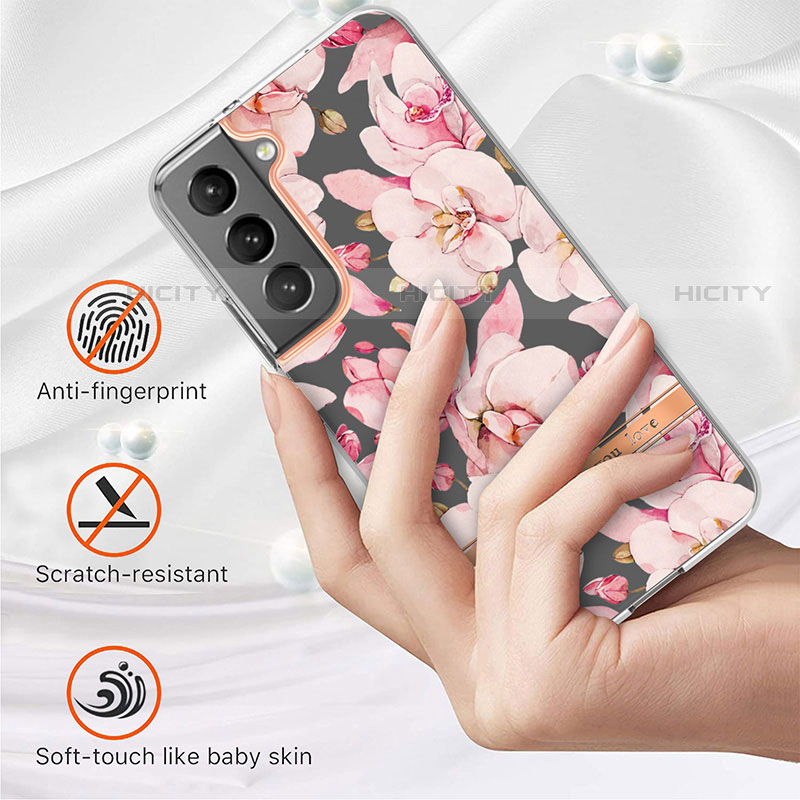 Custodia Silicone Gel Morbida Fiori Cover per Samsung Galaxy S23 Plus 5G