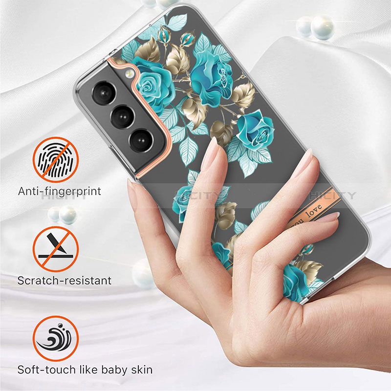 Custodia Silicone Gel Morbida Fiori Cover per Samsung Galaxy S24 Plus 5G
