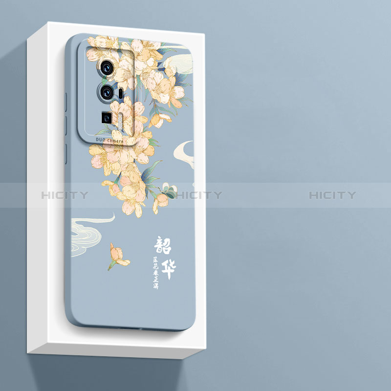 Custodia Silicone Gel Morbida Fiori Cover per Xiaomi Poco F5 Pro 5G