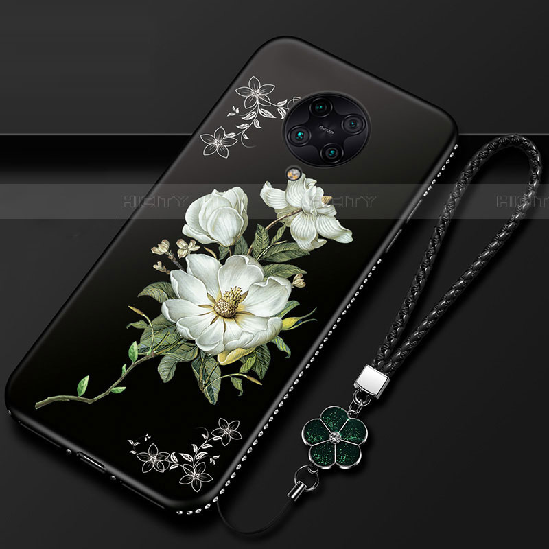 Custodia Silicone Gel Morbida Fiori Cover per Xiaomi Redmi K30 Pro 5G