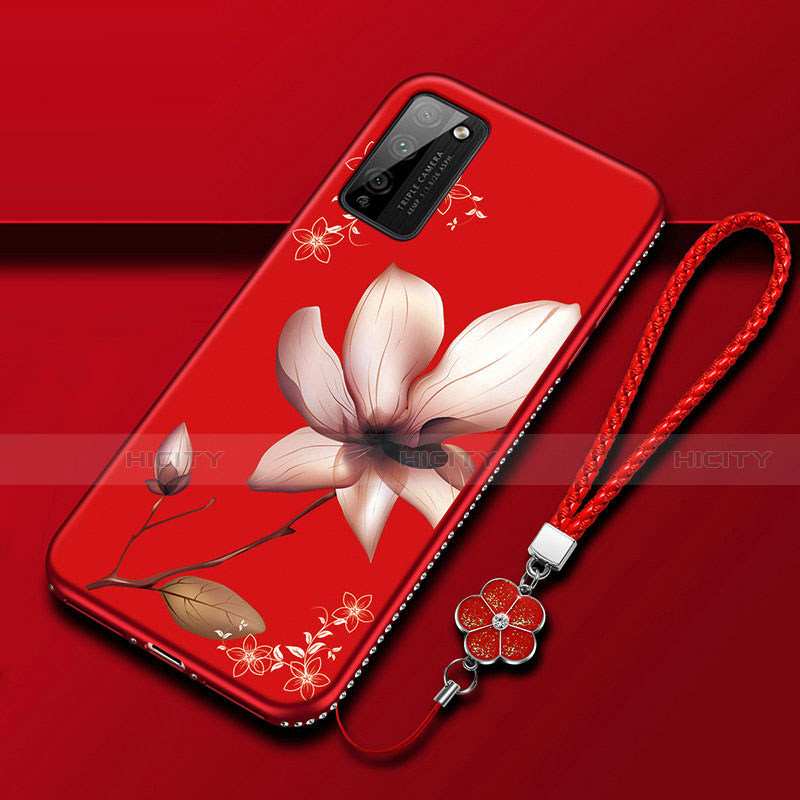 Custodia Silicone Gel Morbida Fiori Cover S01 per Huawei Honor 30 Lite 5G