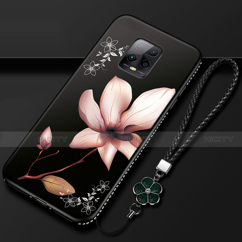 Custodia Silicone Gel Morbida Fiori Cover S01 per Xiaomi Redmi 10X Pro 5G