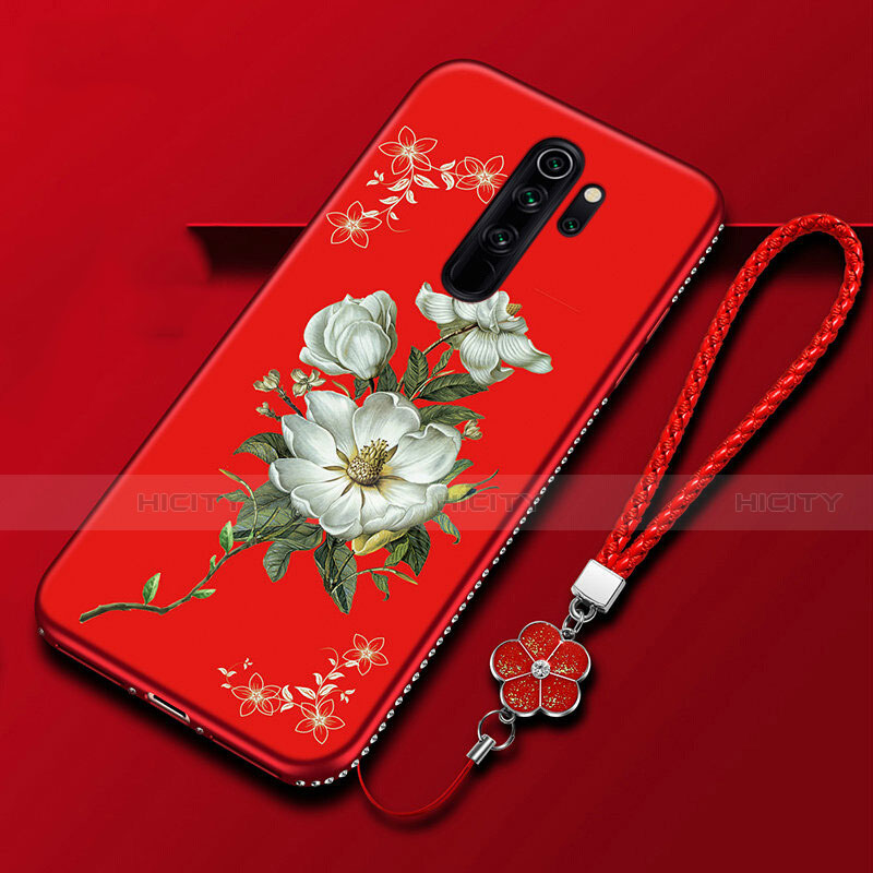 Custodia Silicone Gel Morbida Fiori Cover S01 per Xiaomi Redmi Note 8 Pro