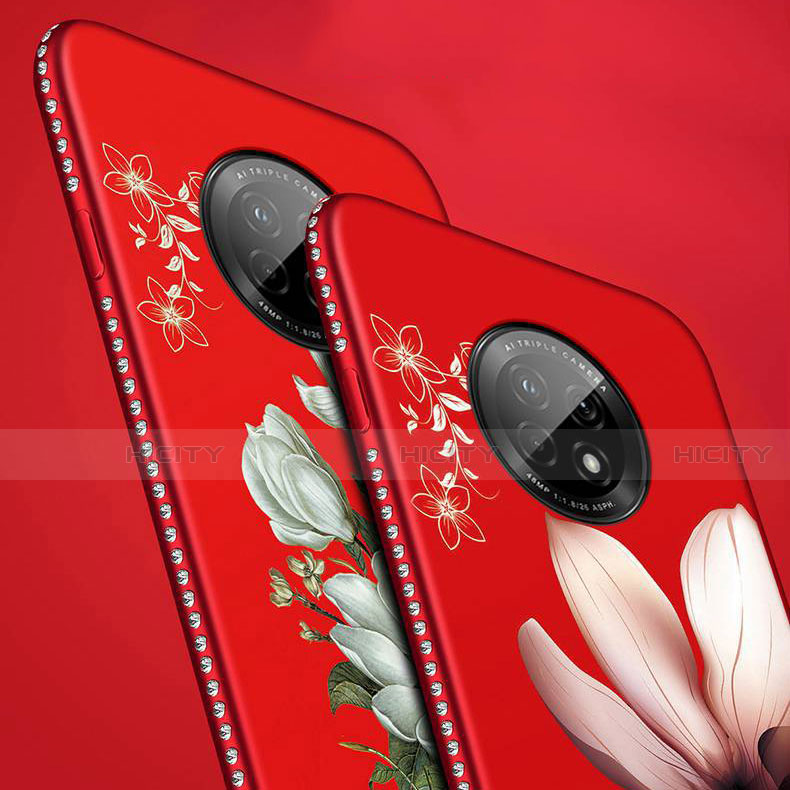 Custodia Silicone Gel Morbida Fiori Cover S02 per Huawei Enjoy 20 Plus 5G