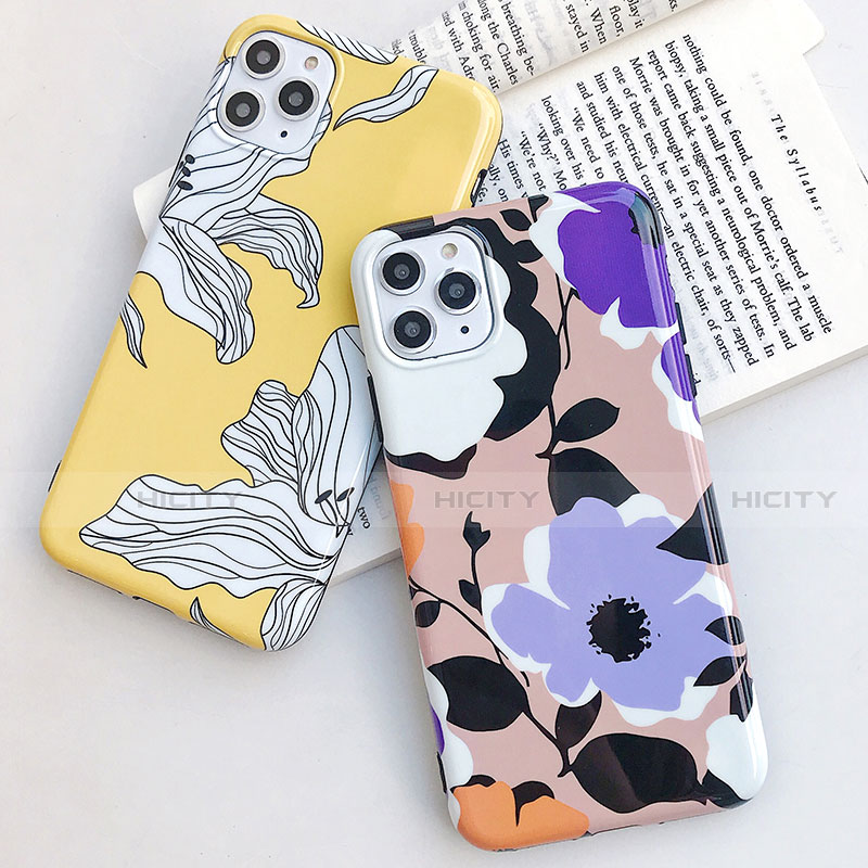 Custodia Silicone Gel Morbida Fiori Cover S03 per Apple iPhone 11 Pro