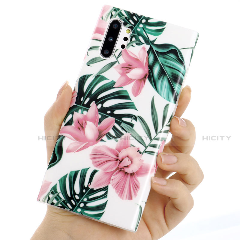 Custodia Silicone Gel Morbida Fiori Cover S03 per Samsung Galaxy Note 10 Plus 5G