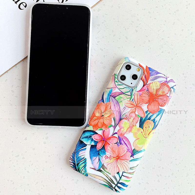 Custodia Silicone Gel Morbida Fiori Cover S06 per Apple iPhone 11 Pro Max