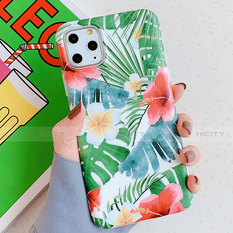 Custodia Silicone Gel Morbida Fiori Cover S06 per Apple iPhone 11 Pro Max