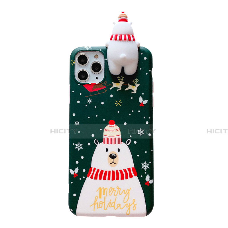 Custodia Silicone Gel Morbida Natale Cover C02 per Apple iPhone 11 Pro Max