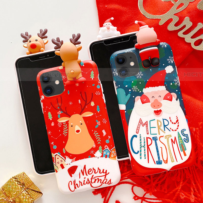 Custodia Silicone Gel Morbida Natale Cover C03 per Apple iPhone 11