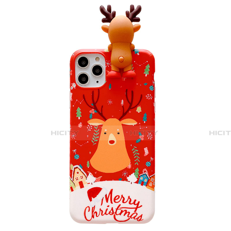 Custodia Silicone Gel Morbida Natale Cover C03 per Apple iPhone 11 Pro
