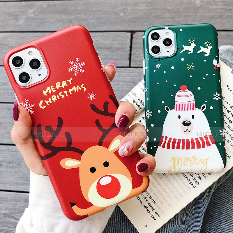 Custodia Silicone Gel Morbida Natale Cover S01 per Apple iPhone 11 Pro