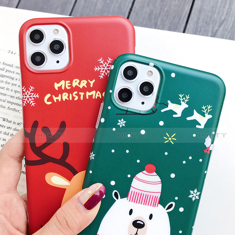 Custodia Silicone Gel Morbida Natale Cover S01 per Apple iPhone 11 Pro Max