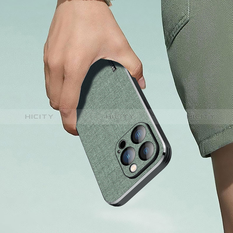 Custodia Silicone In stoffa Ultra Sottile Morbida Cover AT1 per Apple iPhone 13 Pro