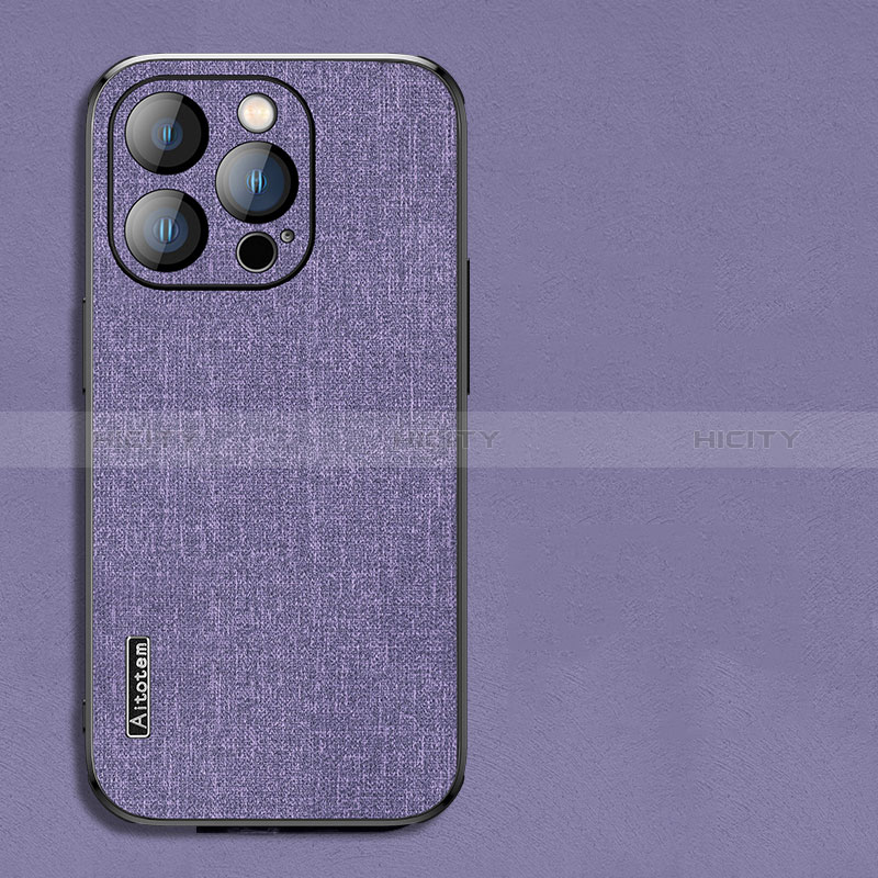 Custodia Silicone In stoffa Ultra Sottile Morbida Cover AT1 per Apple iPhone 15 Pro Max