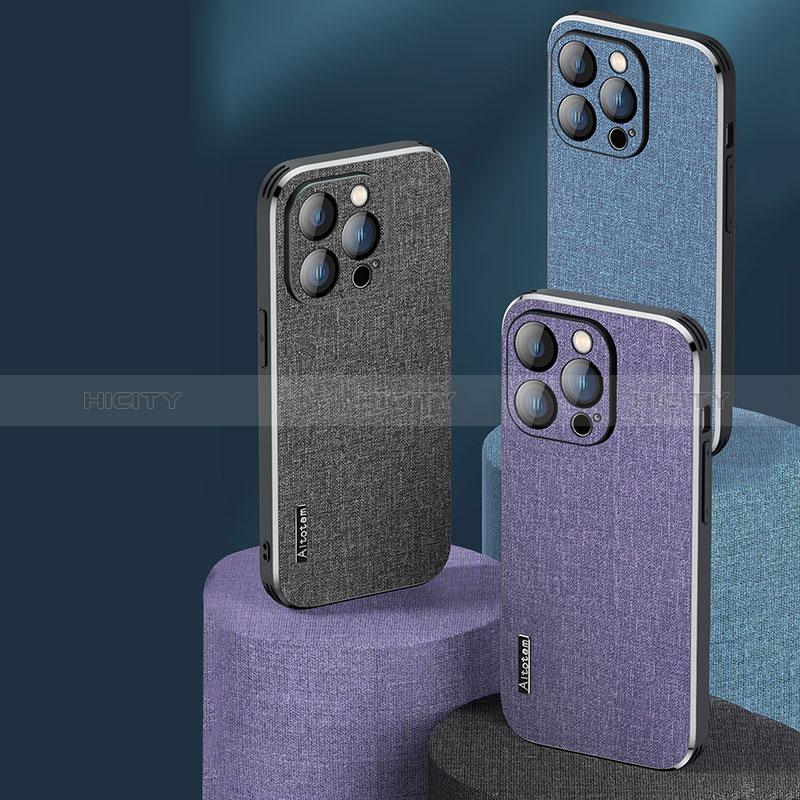 Custodia Silicone In stoffa Ultra Sottile Morbida Cover AT1 per Apple iPhone 15 Pro Max