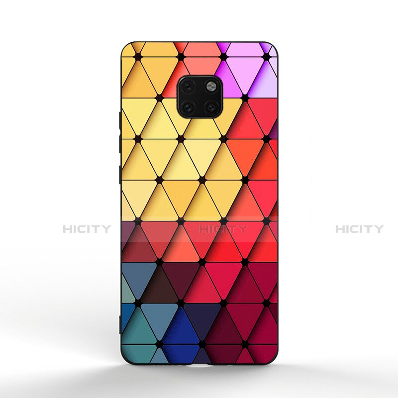 Custodia Silicone Laterale Fantasia Modello Specchio Cover K02 per Huawei Mate 20 Pro Colorato