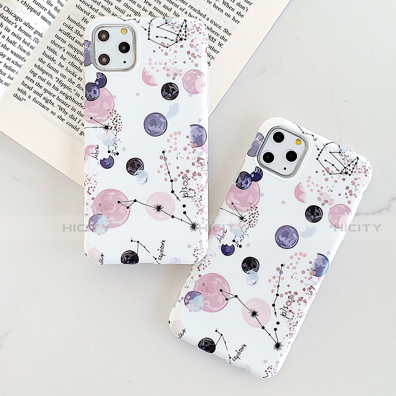 Custodia Silicone Laterale Fantasia Modello Specchio Cover per Apple iPhone 11 Pro Max Multicolore