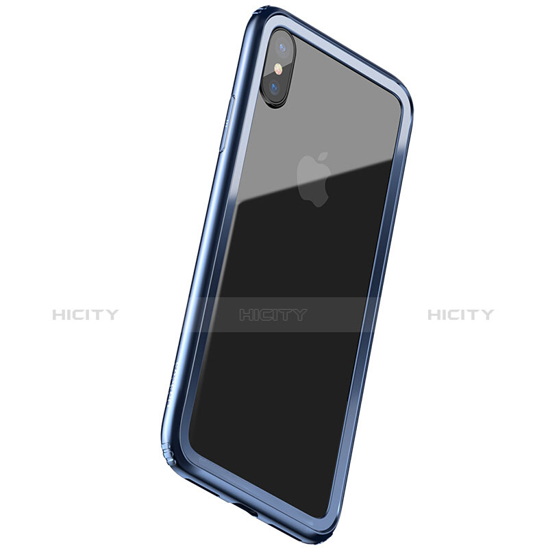 Custodia Silicone Laterale per Apple iPhone Xs Blu