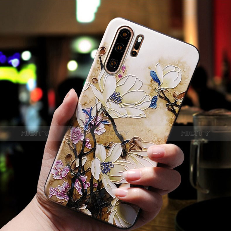 Custodia Silicone Morbida Fiori per Huawei P30 Pro Multicolore