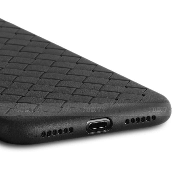 Custodia Silicone Morbida In Pelle C01 per Apple iPhone Xs Max Nero