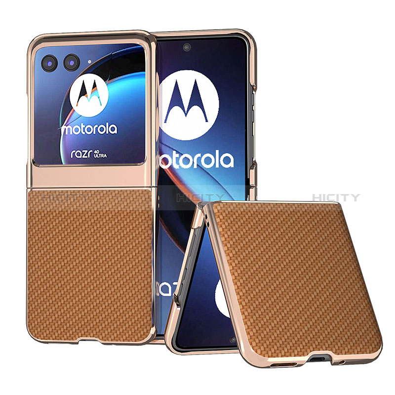 Custodia Silicone Morbida In Pelle Cover B04H per Motorola Moto Razr 40 Ultra 5G
