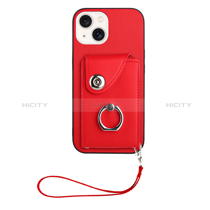 Custodia Silicone Morbida In Pelle Cover BF1 per Apple iPhone 14 Plus Rosso