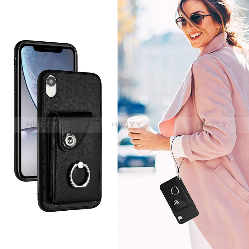 Custodia Silicone Morbida In Pelle Cover BF1 per Apple iPhone XR