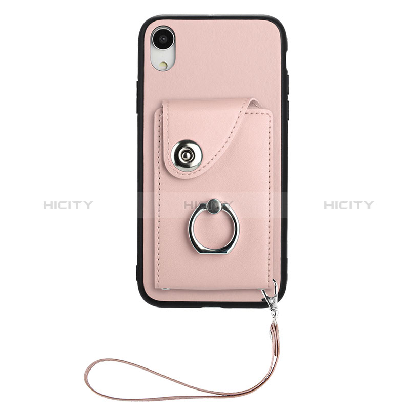 Custodia Silicone Morbida In Pelle Cover BF1 per Apple iPhone XR Oro Rosa