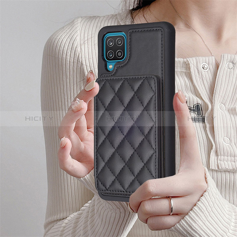 Custodia Silicone Morbida In Pelle Cover BF1 per Samsung Galaxy A12