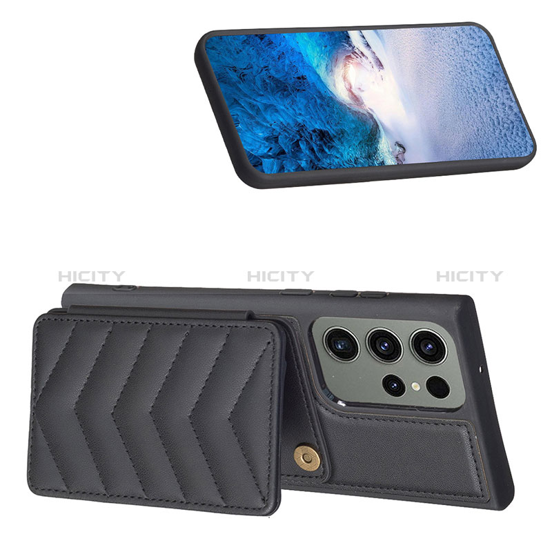 Custodia Silicone Morbida In Pelle Cover BF1 per Samsung Galaxy S22 Ultra 5G