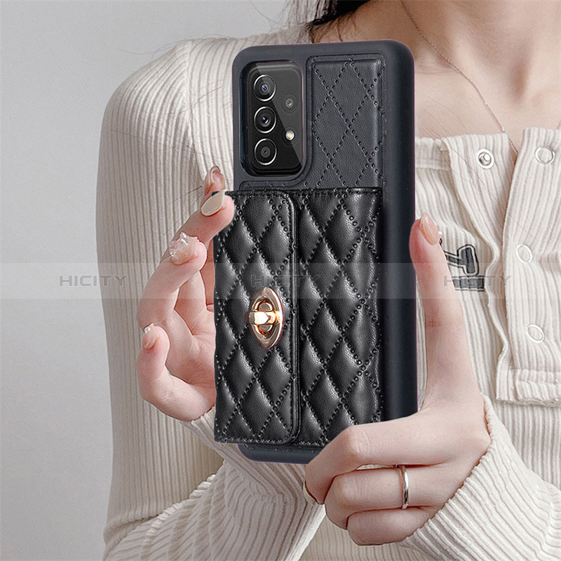 Custodia Silicone Morbida In Pelle Cover BF3 per Samsung Galaxy A52 5G