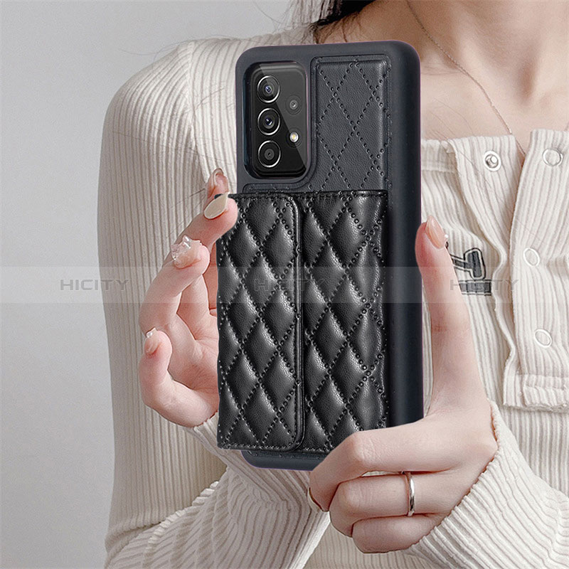 Custodia Silicone Morbida In Pelle Cover BF4 per Samsung Galaxy A52 5G