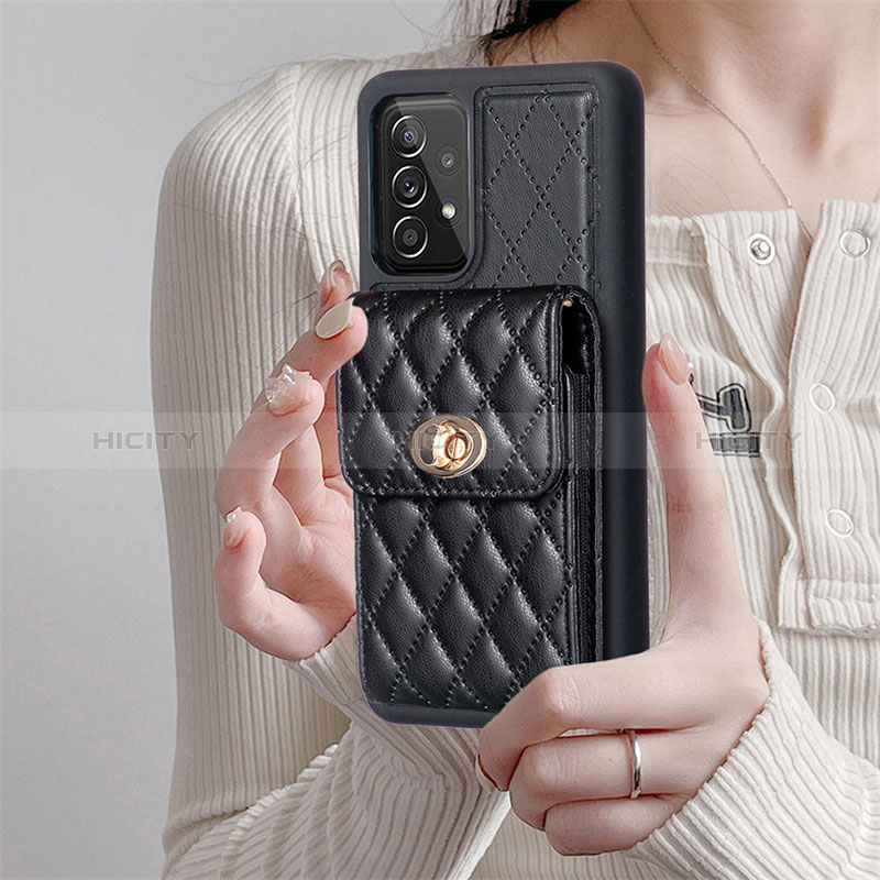 Custodia Silicone Morbida In Pelle Cover BF5 per Samsung Galaxy A52 5G