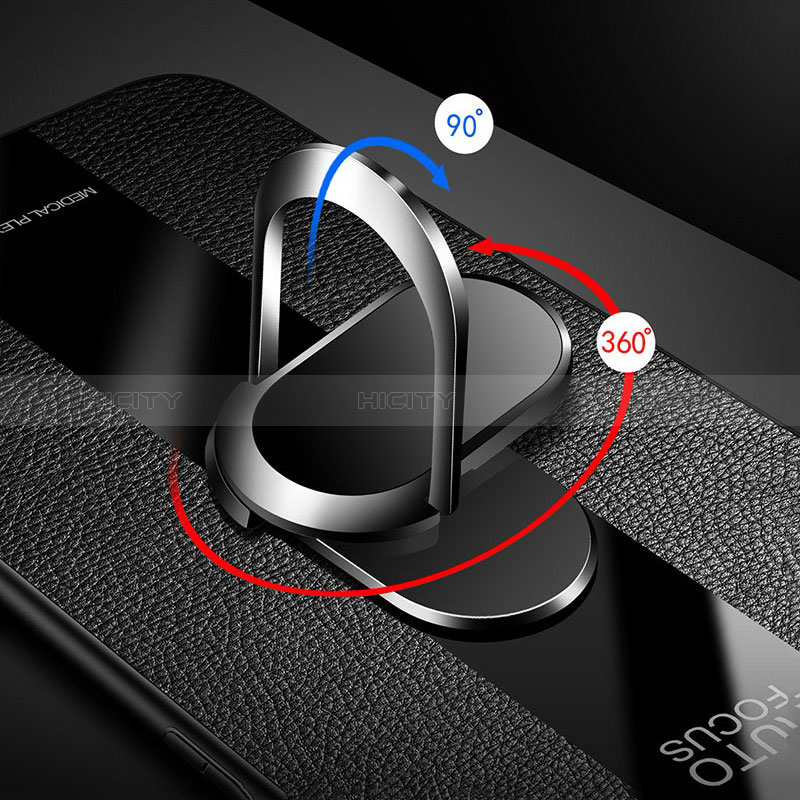 Custodia Silicone Morbida In Pelle Cover con Magnetico Anello Supporto PB1 per Xiaomi Poco F5 5G