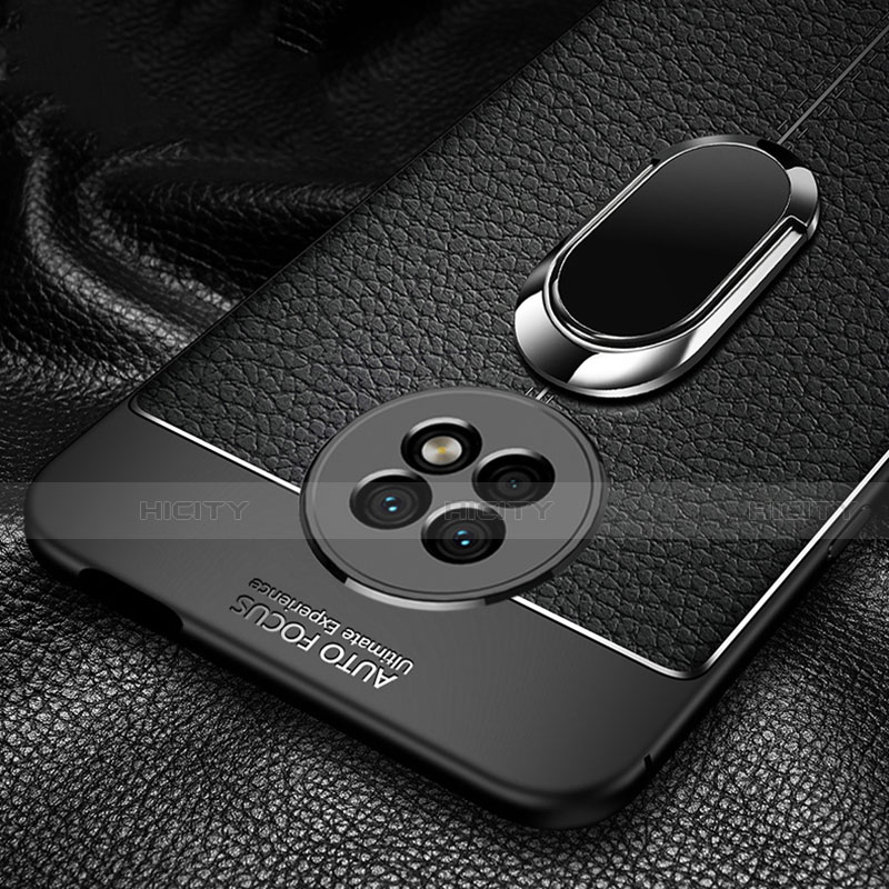 Custodia Silicone Morbida In Pelle Cover con Magnetico Anello Supporto per Huawei Enjoy 20 Plus 5G