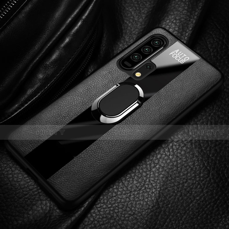 Custodia Silicone Morbida In Pelle Cover con Magnetico Anello Supporto per Huawei Honor 20 Pro