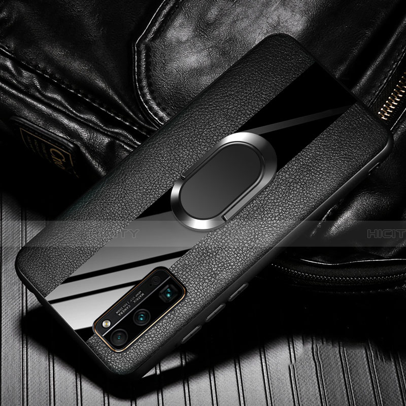 Custodia Silicone Morbida In Pelle Cover con Magnetico Anello Supporto per Huawei Honor 30 Pro