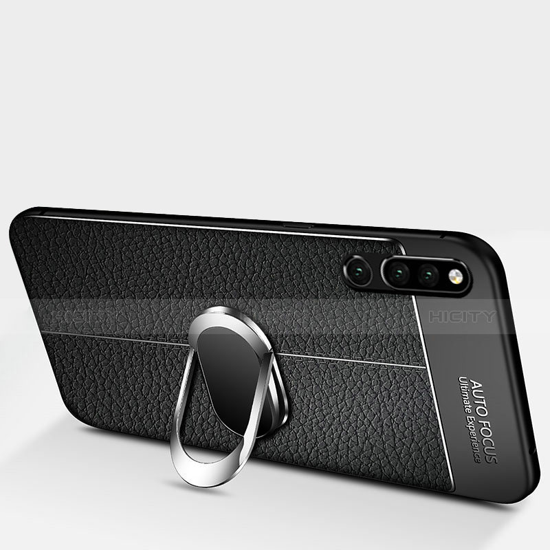 Custodia Silicone Morbida In Pelle Cover con Magnetico Anello Supporto per Huawei Honor Magic 2 Nero