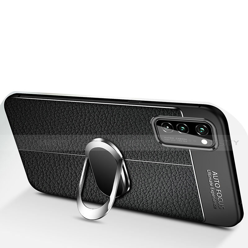 Custodia Silicone Morbida In Pelle Cover con Magnetico Anello Supporto per Huawei Honor View 30 Pro 5G