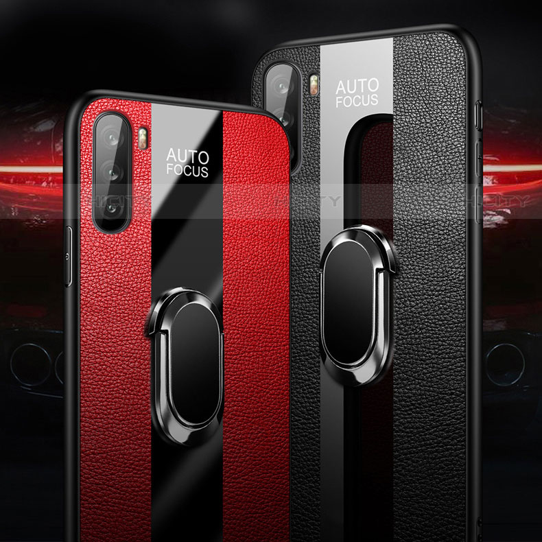 Custodia Silicone Morbida In Pelle Cover con Magnetico Anello Supporto per Huawei Mate 40 Lite 5G