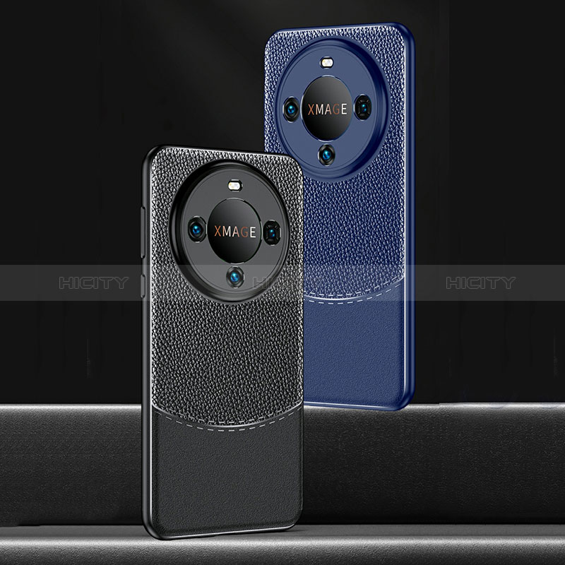 Custodia Silicone Morbida In Pelle Cover con Magnetico Anello Supporto per Huawei Mate 60 Pro+ Plus