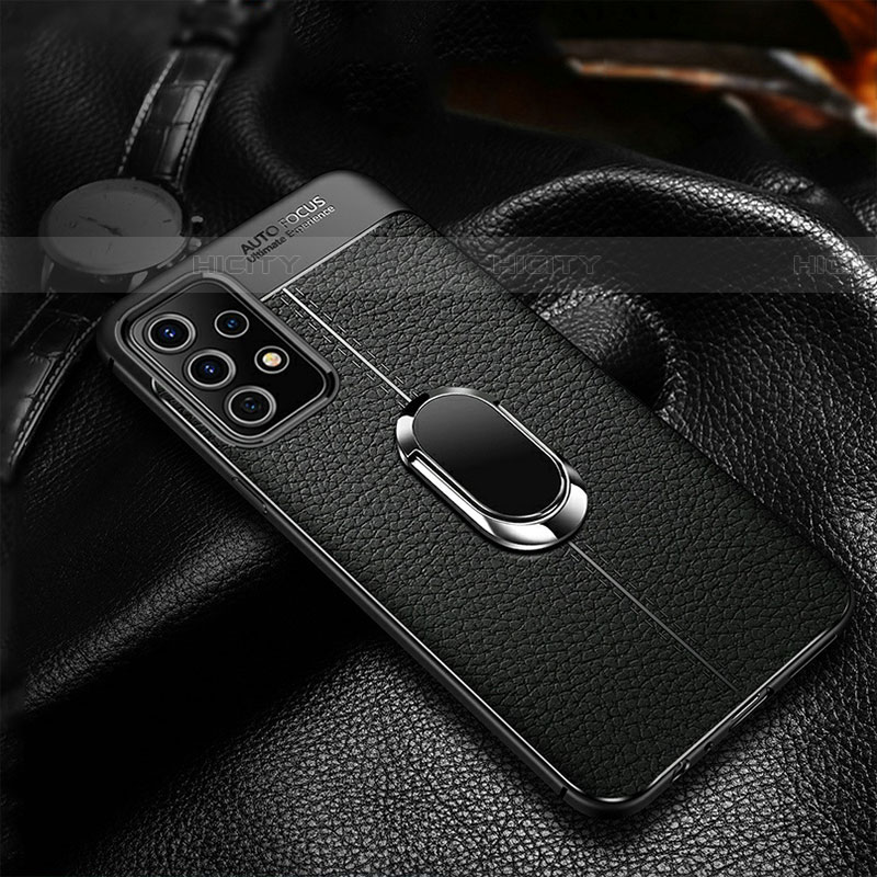Custodia Silicone Morbida In Pelle Cover con Magnetico Anello Supporto per Samsung Galaxy A33 5G